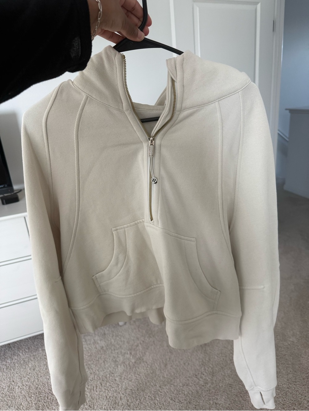 lululemon athletica Cream Half-Zip Pullover